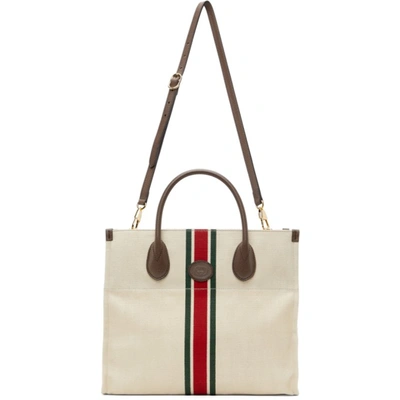 Gucci Beige Foldable Tote In 8686 Lt B Gre Lt B R