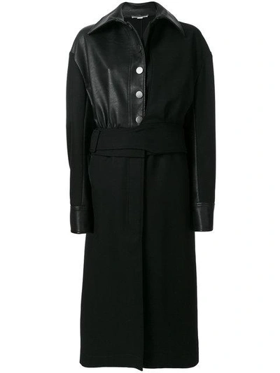 Stella Mccartney Belted Coat In Black