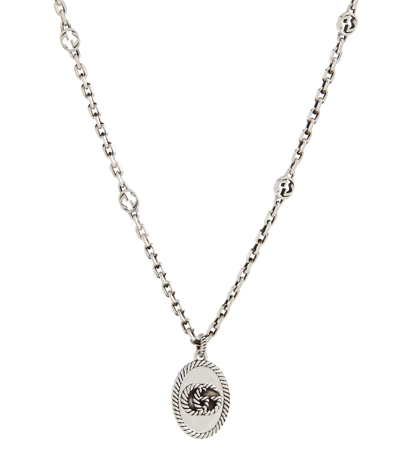 Gucci Double G Sterling Silver Chain Necklace In 银色