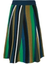 Kenzo Wool Knee-length Skirt In Navy Blue