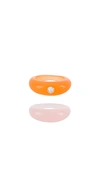 Ettika Set Of 2 Resin Rings In Pink