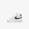 Nike Blazer Mid '77 Baby/toddler Shoes In White,white,black,team Red