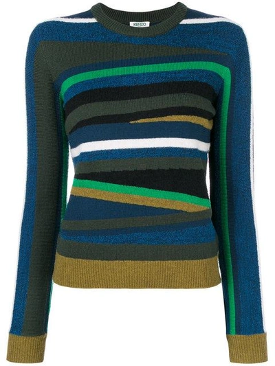 Kenzo Multicolor Broken Stripes Sweater