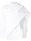 Chalayan Twisted Sash Shirt - White
