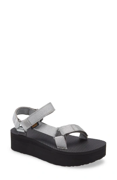 Teva Original Universal Sandal In Metallic Silver