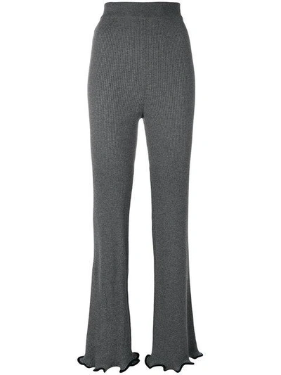 Stella Mccartney Ruffled Trousers - Grey