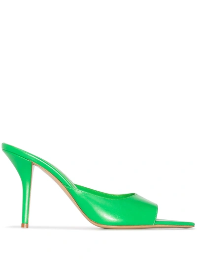 Gia Borghini Gia X Pernille Teisbaek Perni 04 Leather Sandals In Green