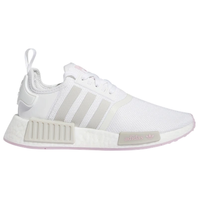 Adidas Originals Originals Women's Nmd R1 Primeblue Casual Sneakers From Finish Line In White/grey/pink