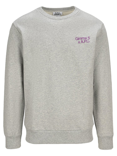 Apc Grey Gimme Five Edition Eddy Sweatshirt