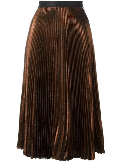 Christopher Kane Metallic Silk-blend Skirt