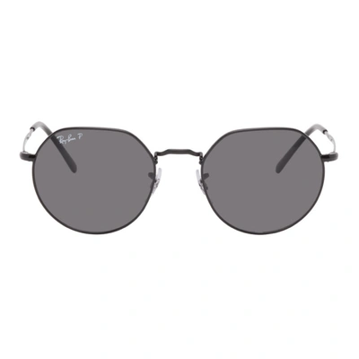 Ray Ban Jack Sunglasses Black Frame Black Lenses Polarized 51-20