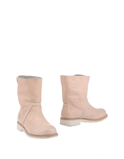 Bikkembergs Ankle Boots In Light Pink