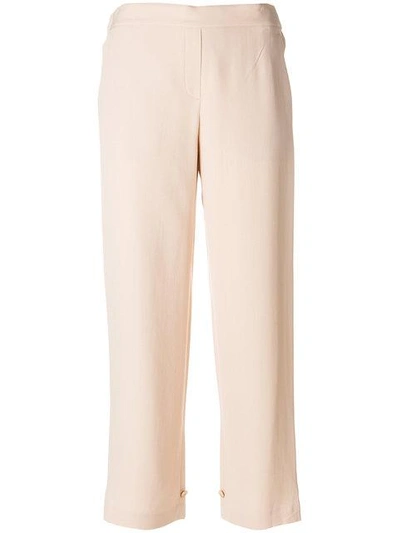 Theory Cropped Tailored Trousers - Neutrals