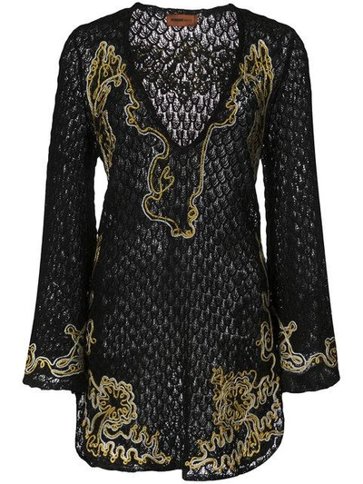 Missoni Knit Sheer Dress - Black