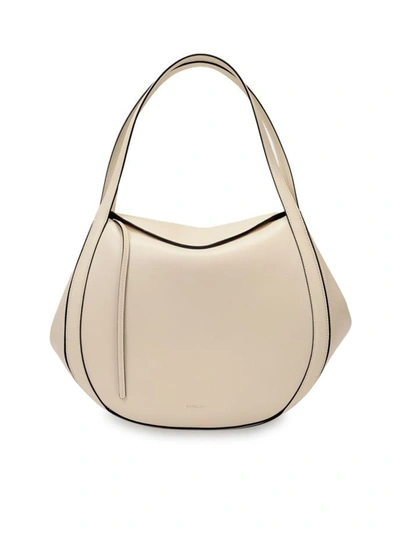 Wandler Lin Foldover Tote Bag In Nude & Neutrals