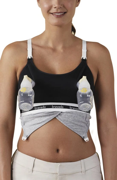 Bravado Maternity Bravado Designs Clip & Pump Hands Free Nursing Bra Accessory In Black