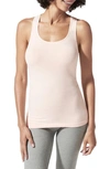 Blanqi Maternity Cooling Racerback Tank In Pale Peach