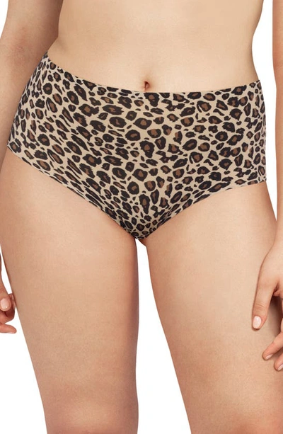 Chantelle Lingerie Soft Stretch High Waist Briefs In Leopard
