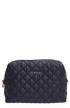 Mz Wallace Mica Cosmetics Case In Black/gray