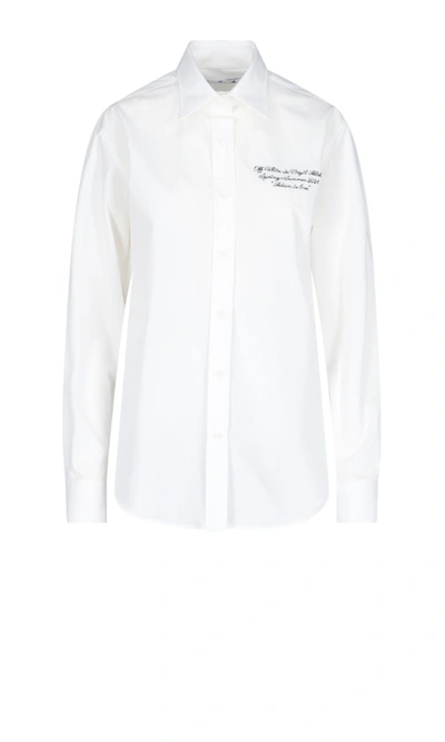 Off-white White Cotton Shirt