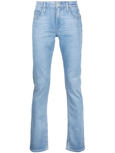 Paige Mens Malone Lennox Slim-fit Stretch-denim Jeans 34 In Blue | ModeSens