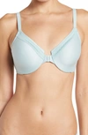 Wacoal Women's Perfect Primer Front-close Underwire Bra 855313 In Ether
