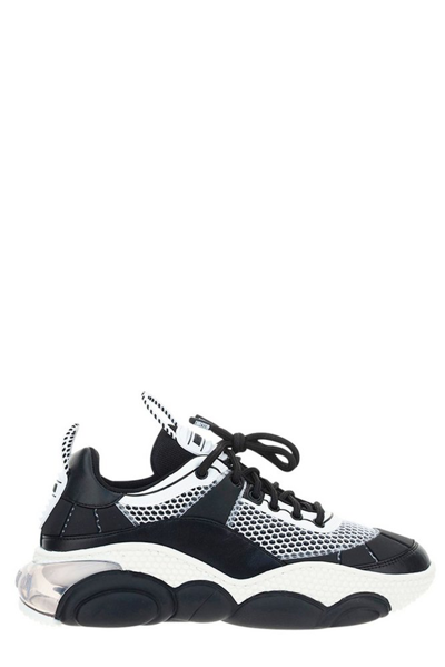 Moschino Black Mesh Bubble Teddy Trainers