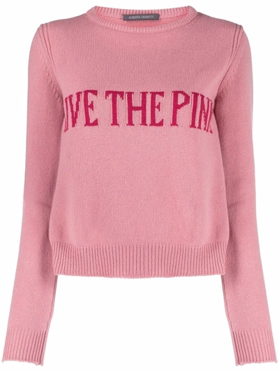 Alberta Ferretti "live The Pink" Pink Sweater