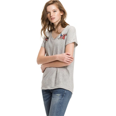 Tommy Hilfiger Bird Tee - Light Grey Htr