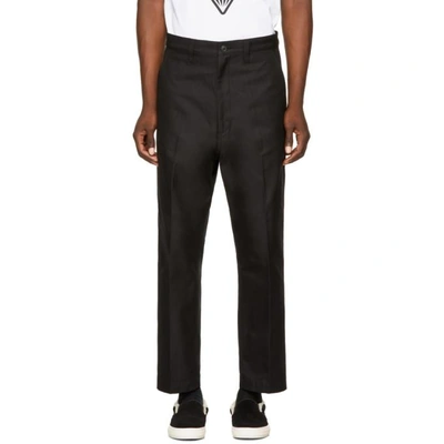 Junya Watanabe Black Cotton Chinos