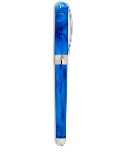 Pineider Avatar Ultraresin Steel-nib Fountain Pen In Blau