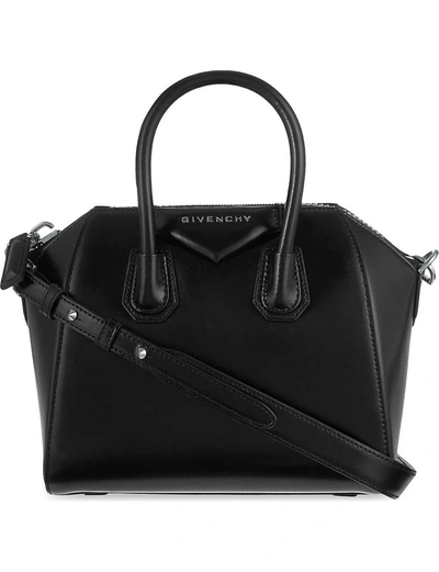 Givenchy Womens Black Antigona Mini Leather Tote Bag ModeSens
