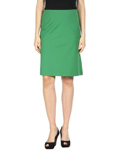 Jil Sander Knee Length Skirt In Green