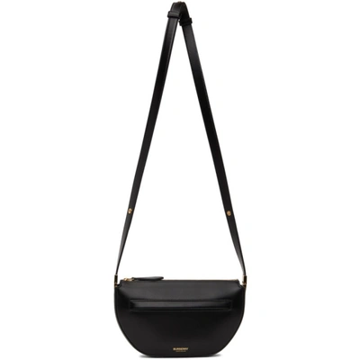 Burberry Olympia Zip Shoulder Bag In Black