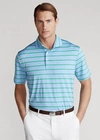 Ralph Lauren Classic Fit Performance Polo Shirt In Pure White/bastille Blue