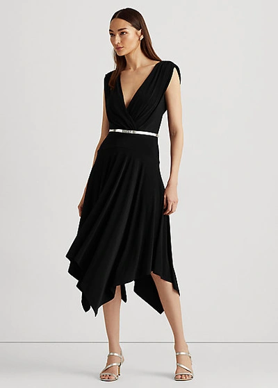 Lauren Ralph Lauren Jersey Sleeveless Dress In Black