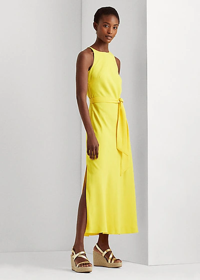 sachin and babi light blue dress Ralph Lauren Buckle Trim Georgette Sleeveless Dress main image 0
