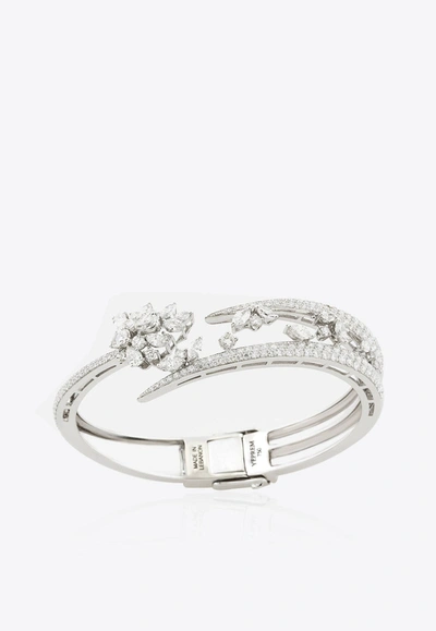 Yeprem Diamond Wrap Bracelet In 18-karat In White Gold