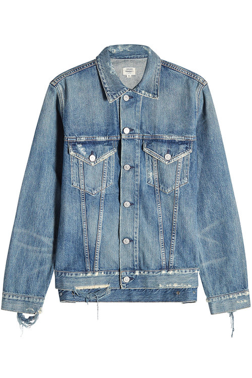 Citizens Of Humanity Distressed Denim Jacket In Blue | ModeSens