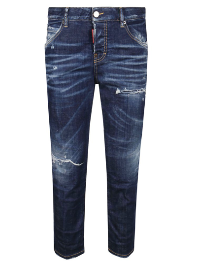 Dsquared2 Jennifer Low-rise Skinny Jeans In Denim