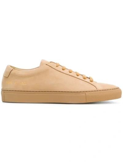 Common Projects Original Achilles Low-top Nubuck Trainers In Tan