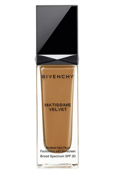 Givenchy Matissime Velvet Radiant Matte Fluid Foundation Spf 20 In 9 Cinnamon