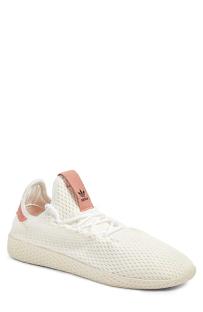 Adidas Originals Pharrell Williams Tennis Hu Sneaker In White/ Pink