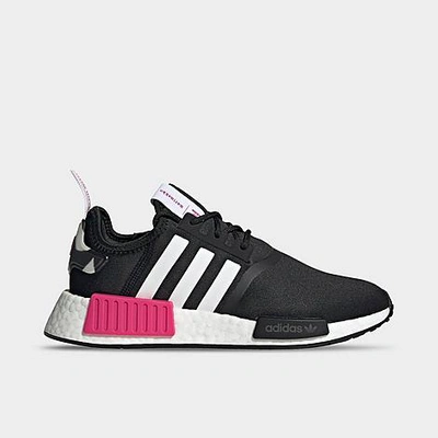 Adidas Originals Adidas Women's Originals Nmd R1 X Marimekko Casual Shoes In Black/team Real Magenta/white
