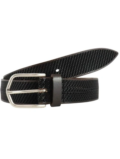 Andrea D'amico Men's Brown Leather Belt