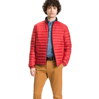 Tommy Hilfiger Packable Down Bomber - Haute Red | ModeSens