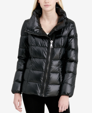 calvin klein asymmetrical puffer jacket