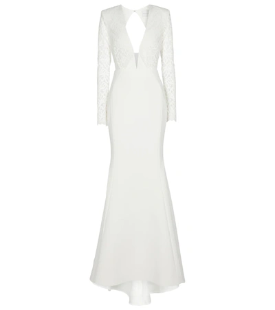 Rebecca Vallance Bridal Harper Crêpe Gown In White