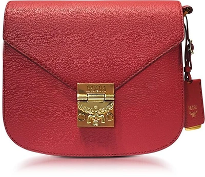 Mcm Small Ruby Tan Leather Patricia Park Avenue Shoulder Bag