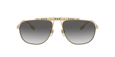Burberry Be 3121 101711 Navigator Sunglasses In Grey